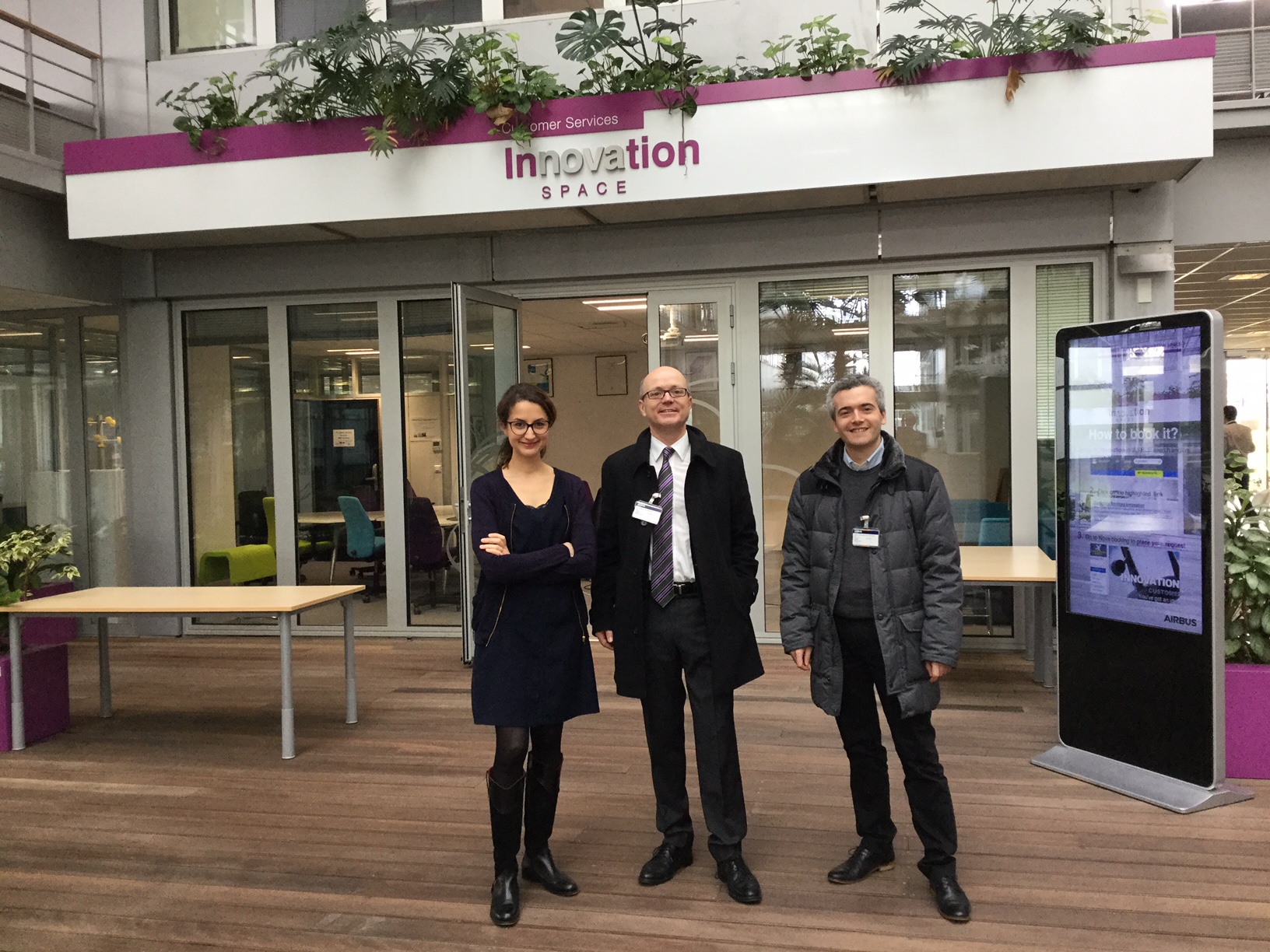 Aerospace MBA faculty visiting Airbus Customer Services Innovation Space “Nova Space” – Feb. 24, 2017